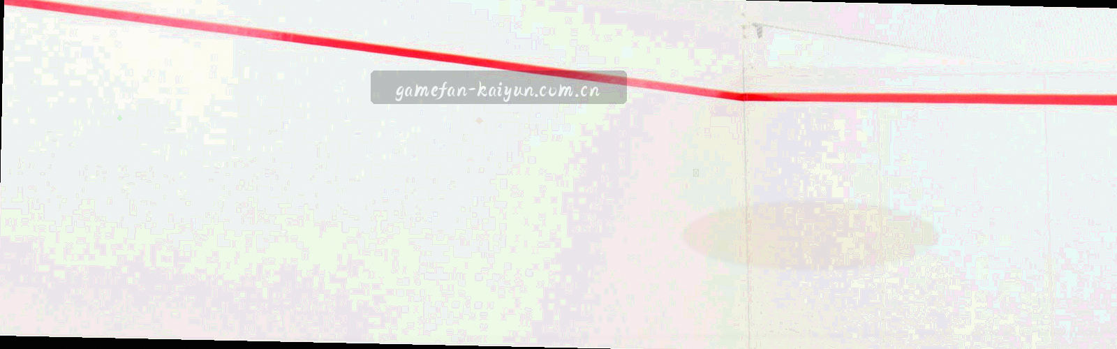 低角度仰拍的场馆顶棚钢架结构，深靛蓝背景配少量橙光